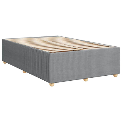 Giroletto a Molle con Materasso Grigio Chiaro 120x190cm Tessuto