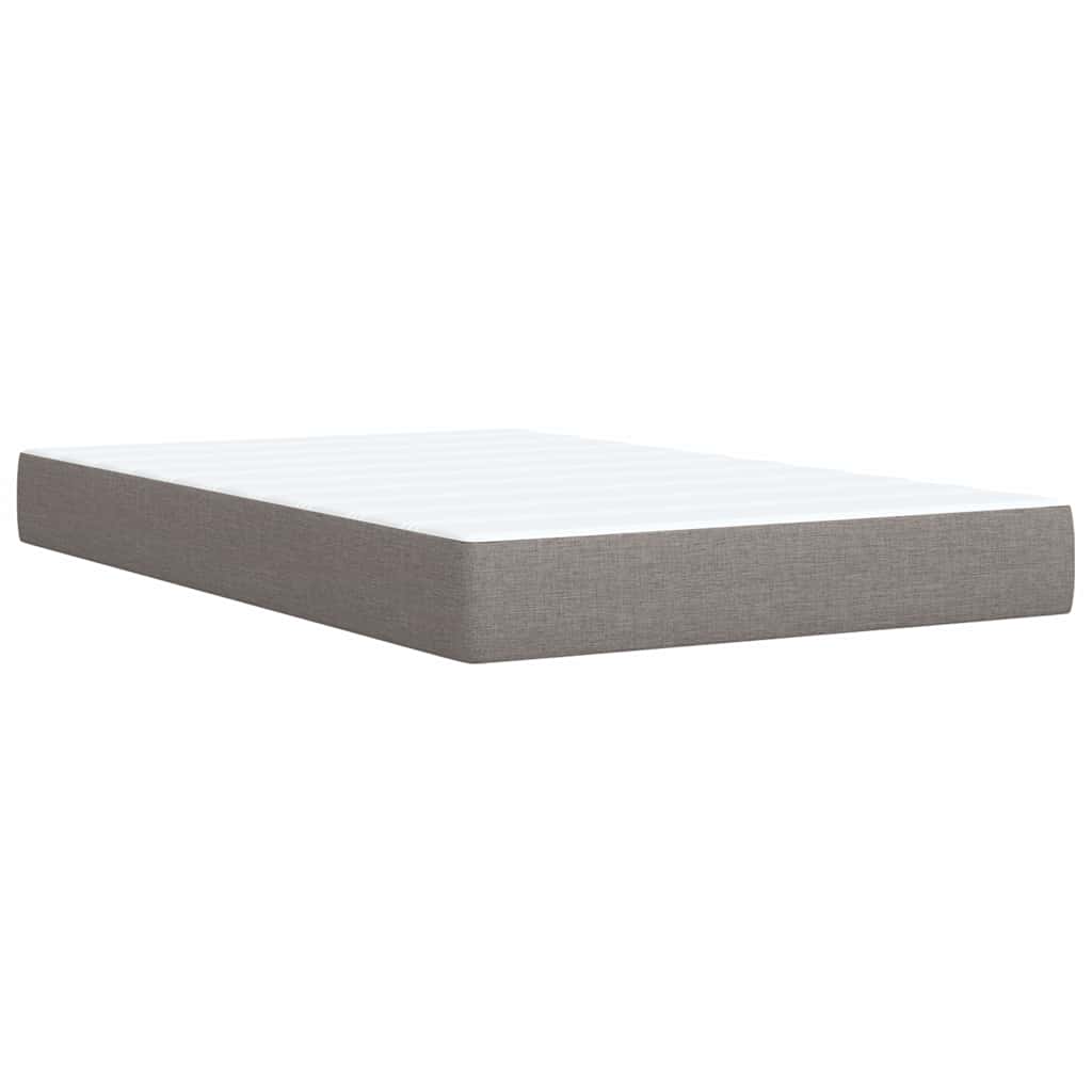 Giroletto a Molle con Materasso Tortora 120x190 cm in Tessuto