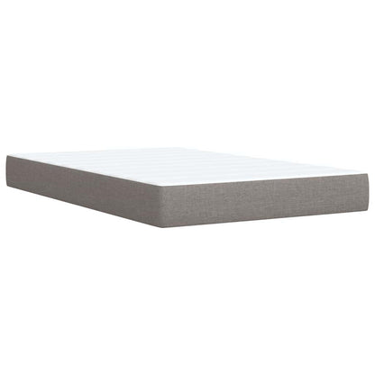 Giroletto a Molle con Materasso Tortora 120x190 cm in Tessuto
