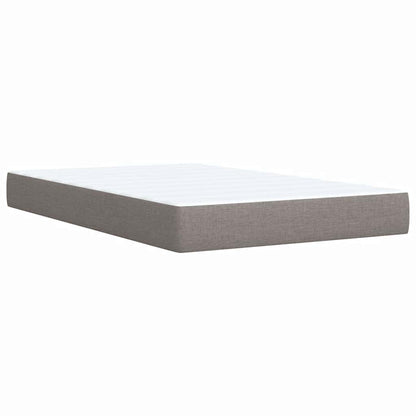 Giroletto a Molle con Materasso Tortora 120x190 cm in Tessuto