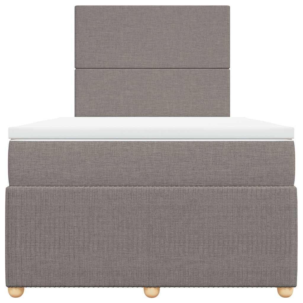 Giroletto a Molle con Materasso Tortora 120x200 cm in Tessuto | homemem39