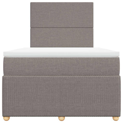 Giroletto a Molle con Materasso Tortora 120x200 cm in Tessuto | homemem39