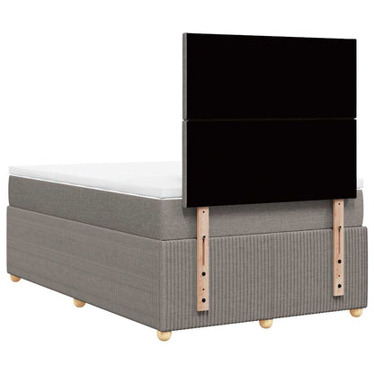 Giroletto a Molle con Materasso Tortora 120x200 cm in Tessuto | homemem39