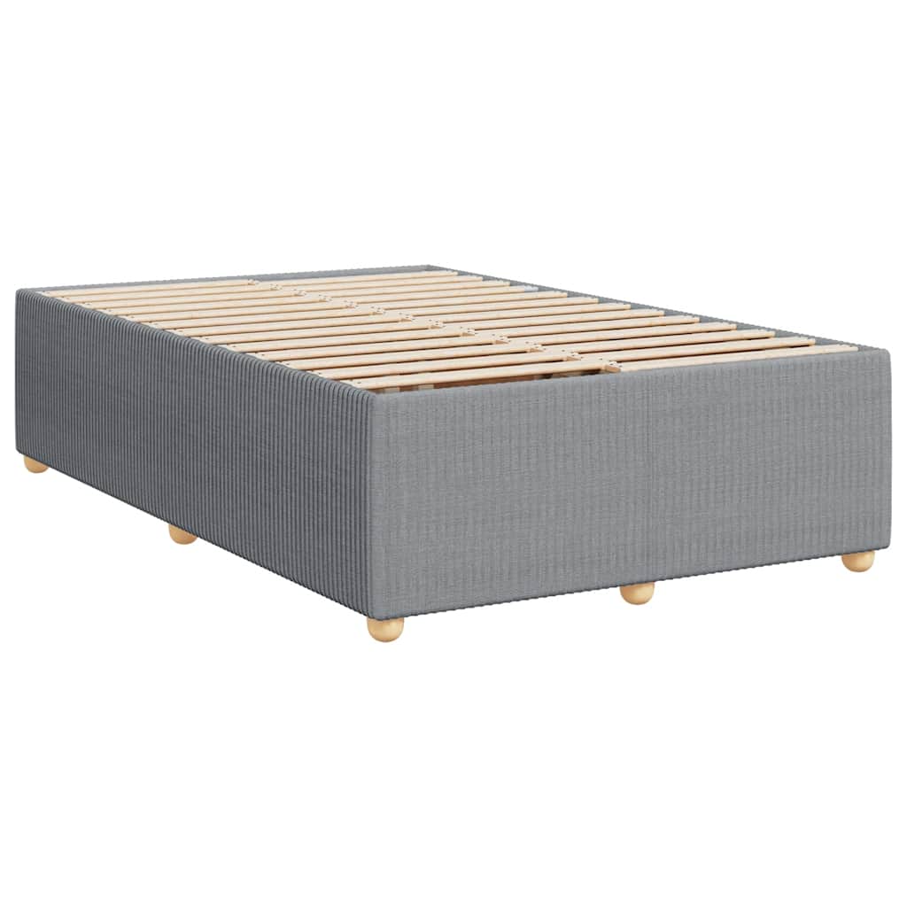 Giroletto a Molle con Materasso Grigio Chiaro 120x200cm Tessuto | homemem39