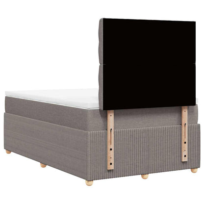 Giroletto a Molle con Materasso Tortora 120x200 cm in Tessuto | homemem39