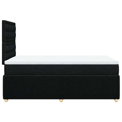Giroletto a Molle con Materasso Nero 120x200 cm in Tessuto | homemem39