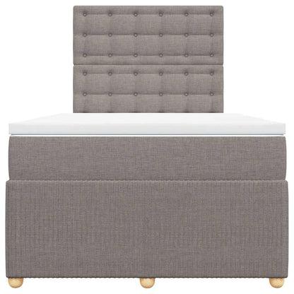 Giroletto a Molle con Materasso Tortora 120x200 cm in Tessuto | homemem39