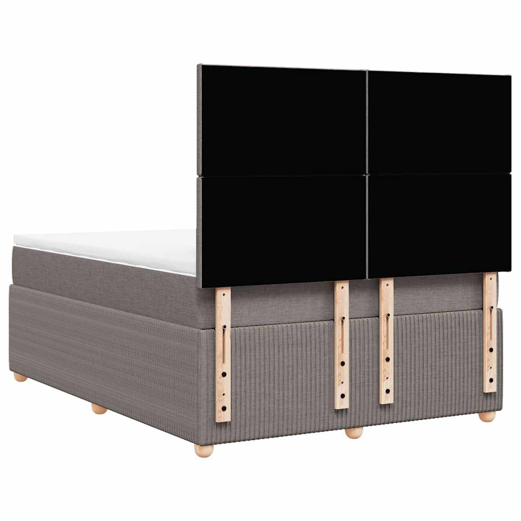 Giroletto a Molle con Materasso Tortora 140x190 cm in Tessuto | homemem39