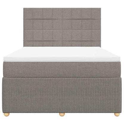 Giroletto a Molle con Materasso Tortora 140x190 cm in Tessuto | homemem39
