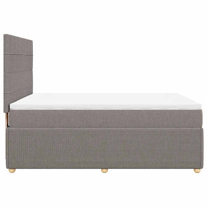 Giroletto a Molle con Materasso Tortora 140x190 cm in Tessuto | homemem39