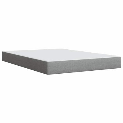 Giroletto a Molle con Materasso Grigio Chiaro 140x200cm Tessuto | homemem39