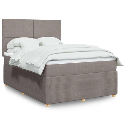 Giroletto a Molle con Materasso Tortora 160x200 cm in Tessuto | homemem39