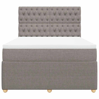 Giroletto a Molle con Materasso Tortora 160x200 cm in Tessuto | homemem39