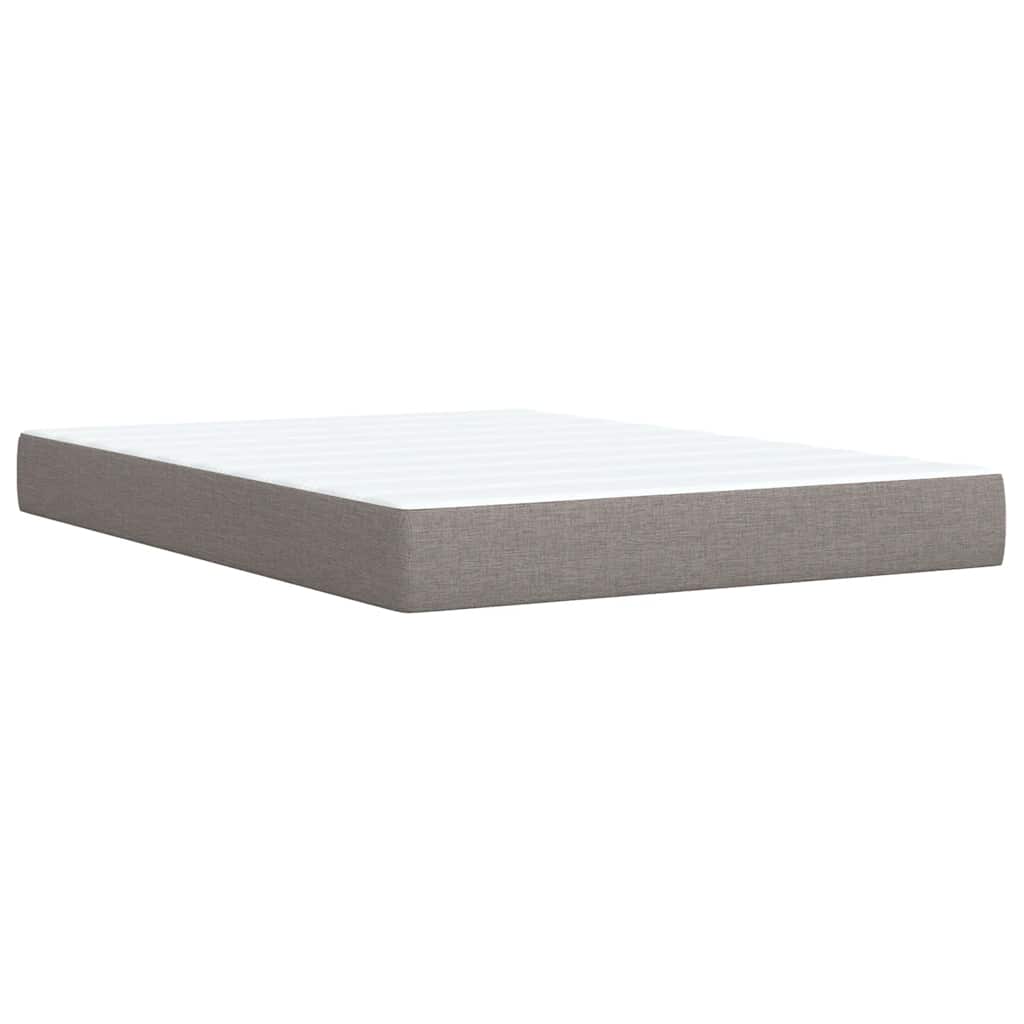 Giroletto a Molle con Materasso Tortora 160x200 cm in Tessuto | homemem39