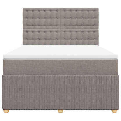 Giroletto a Molle con Materasso Tortora 160x200 cm in Tessuto | homemem39
