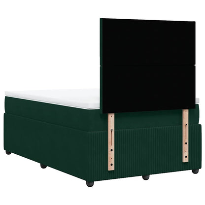 Giroletto a Molle con Materasso Verde Scuro 120x190 cm Velluto | homemem39