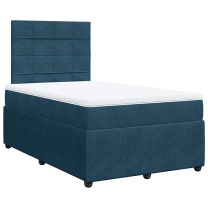 Giroletto a Molle con Materasso Blu 120x200 cm in Velluto | homemem39