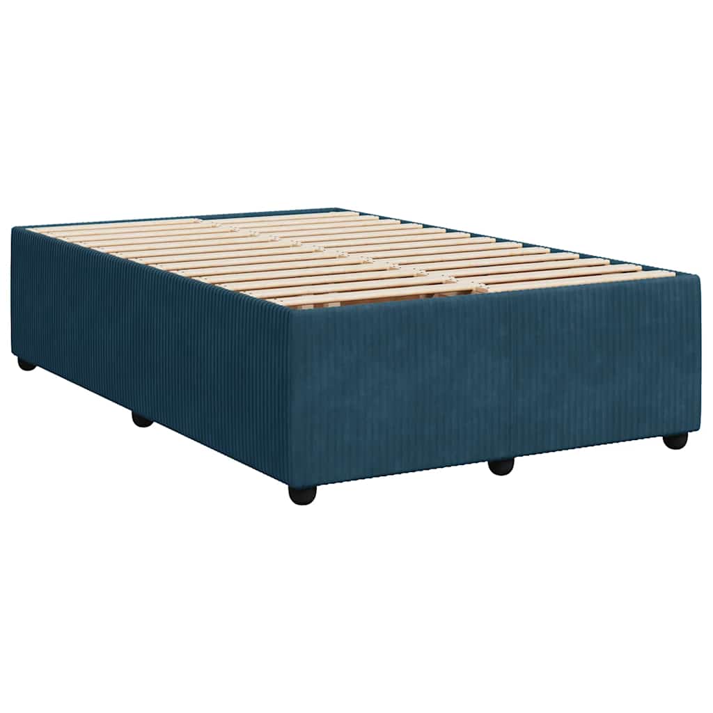 Giroletto a Molle con Materasso Blu 120x200 cm in Velluto | homemem39