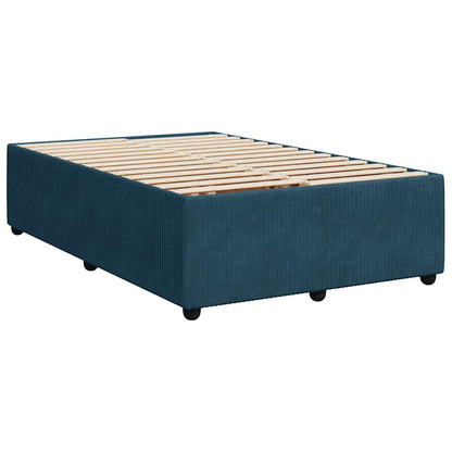 Giroletto a Molle con Materasso Blu 120x200 cm in Velluto | homemem39