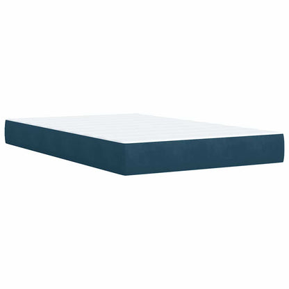 Giroletto a Molle con Materasso Blu 120x200 cm in Velluto | homemem39