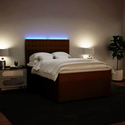 Giroletto a Molle con Materasso Rosa 140x190 cm in Velluto | homemem39