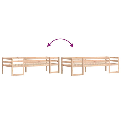 Giroletto per Bambini 80x200 cm in Legno Massello di Pino