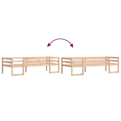 Giroletto per Bambini 90x200 cm in Legno Massello di Pino