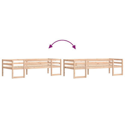 Giroletto per Bambini 75x190 cm in Legno Massello di Pino - homemem39