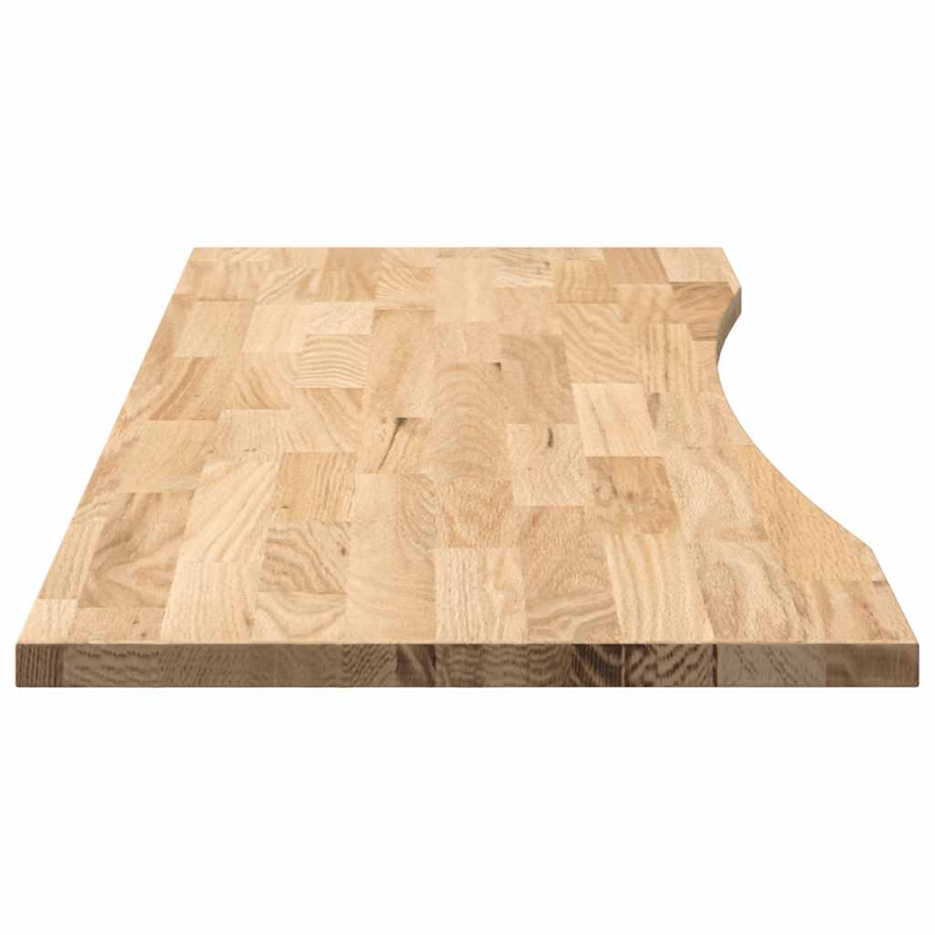 Piano Scrivania 140x60x2,5 cm Rovere Massello Non Trattato | homemem39
