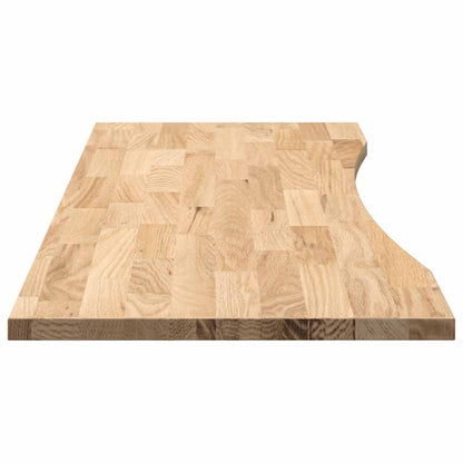 Piano Scrivania 140x60x2,5 cm Rovere Massello Non Trattato | homemem39