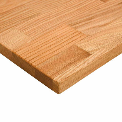Piano Scrivania Marrone Chiaro 120x50x2,5 cm in Rovere Massello
