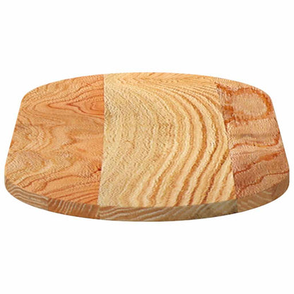 Piano Tavolo Marrone Chiaro 80x40x2 cm in Rovere Massello Ovale