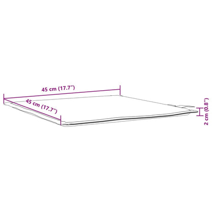 Imbottitura per Seduta Giardino 2pz Crema 45x45x2 cm Quadrata | homemem39