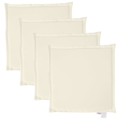 Imbottitura per Seduta Giardino 4pz Crema 45x45x2 cm Quadrata | homemem39