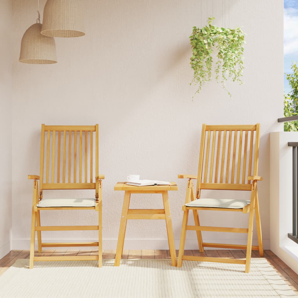 Imbottitura per Seduta Giardino 4pz Crema 45x45x2 cm Quadrata | homemem39