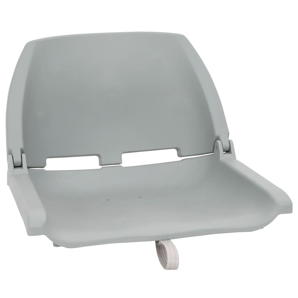Set Sedile Barca Pieghevole 4pz Senza Cuscino Grigio 48x51x41cm | homemem39