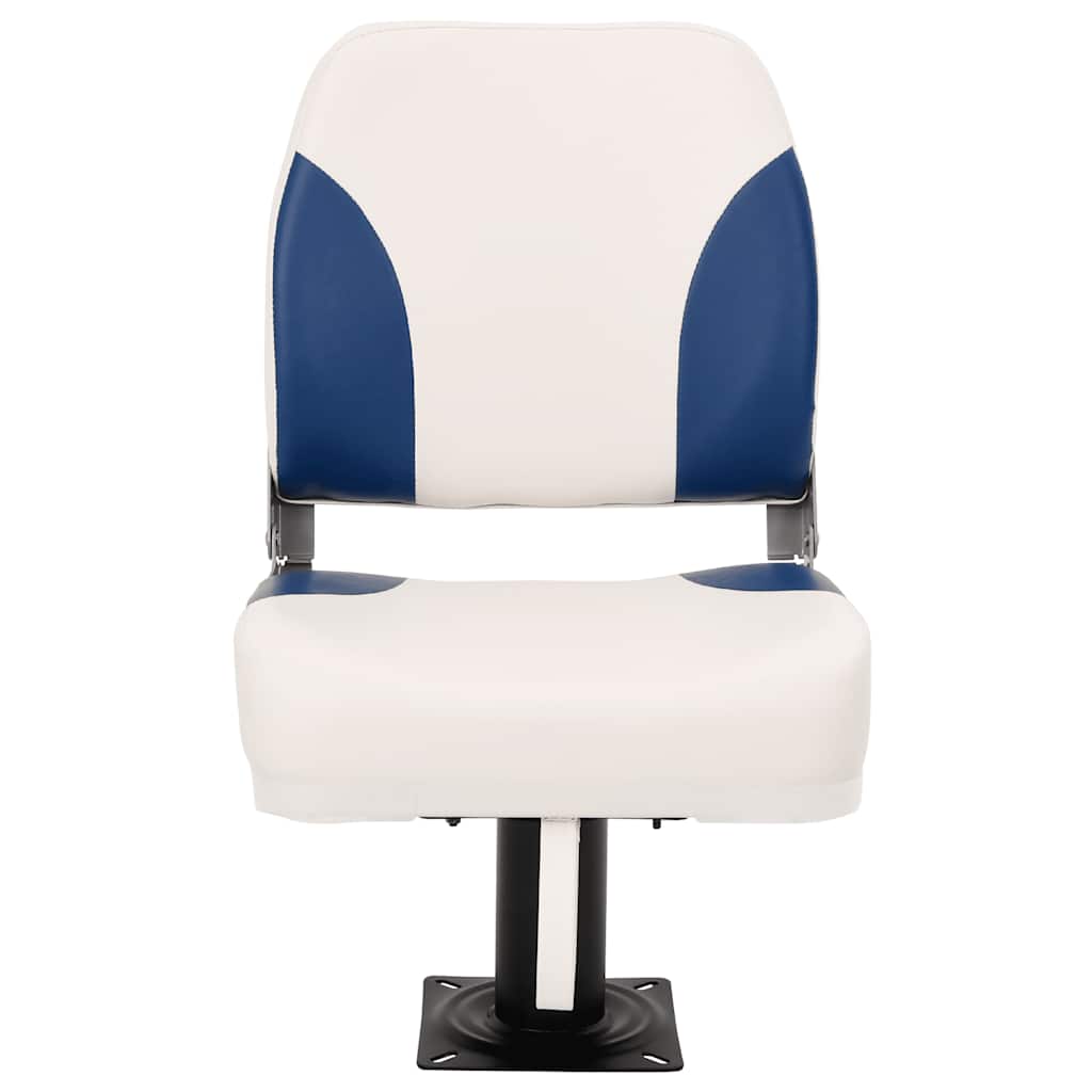 Sedile pieghevole per barca 1 set Blu e Bianco 41x36x48 cm | homemem39
