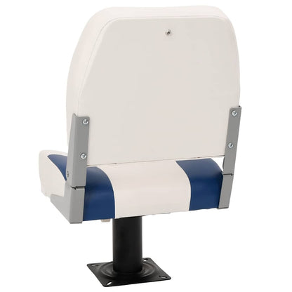 Sedile pieghevole per barca 1 set Blu e Bianco 41x36x48 cm | homemem39