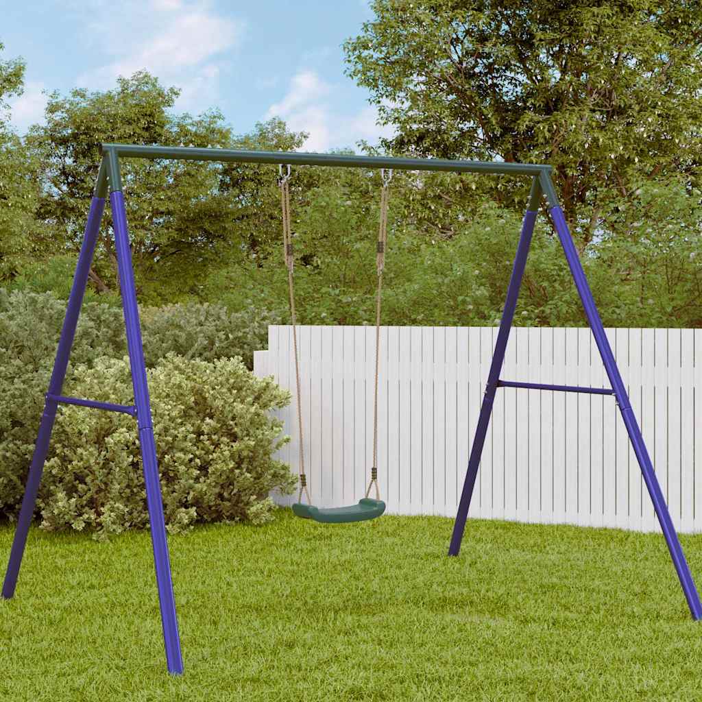 Seggiolino Altalena per Bambini Singolo Corda Regolabile Verde | homemem39