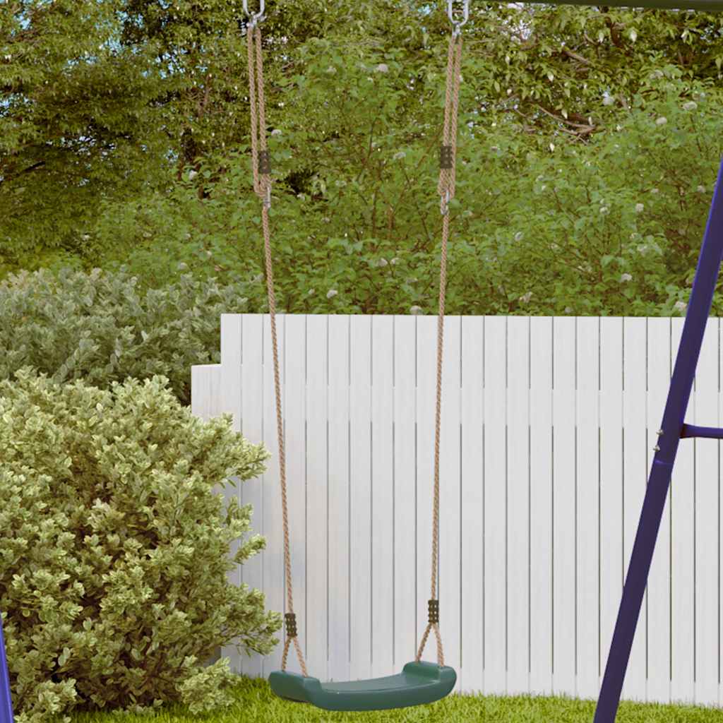 Seggiolino Altalena per Bambini Singolo Corda Regolabile Verde | homemem39