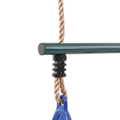 Barra Trapezio con Anelli per Bambini Blu e Verde in Acciaio | homemem39