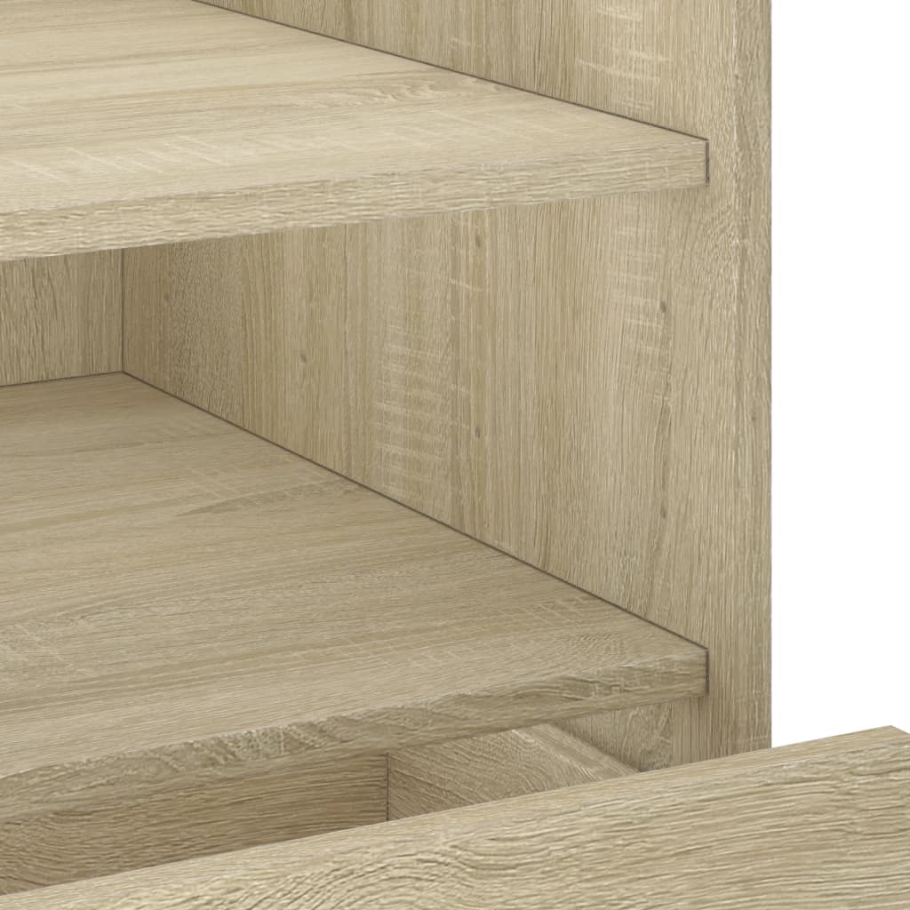 Comodino Rovere Sonoma 45x50x50 cm in Truciolato - homemem39