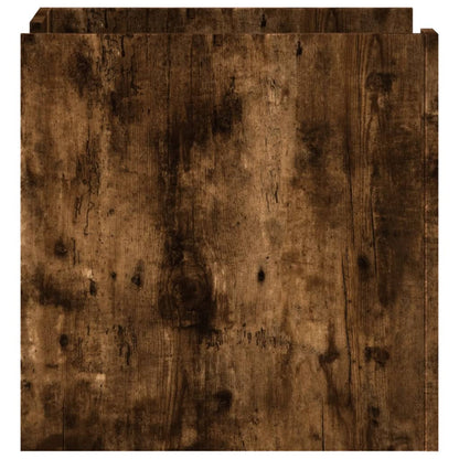 Comodino Rovere Fumo 45x50x50 cm in Truciolato - homemem39