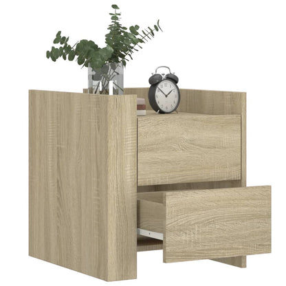 Comodino Rovere Sonoma 45x50x50 cm in Legno Multistrato - homemem39
