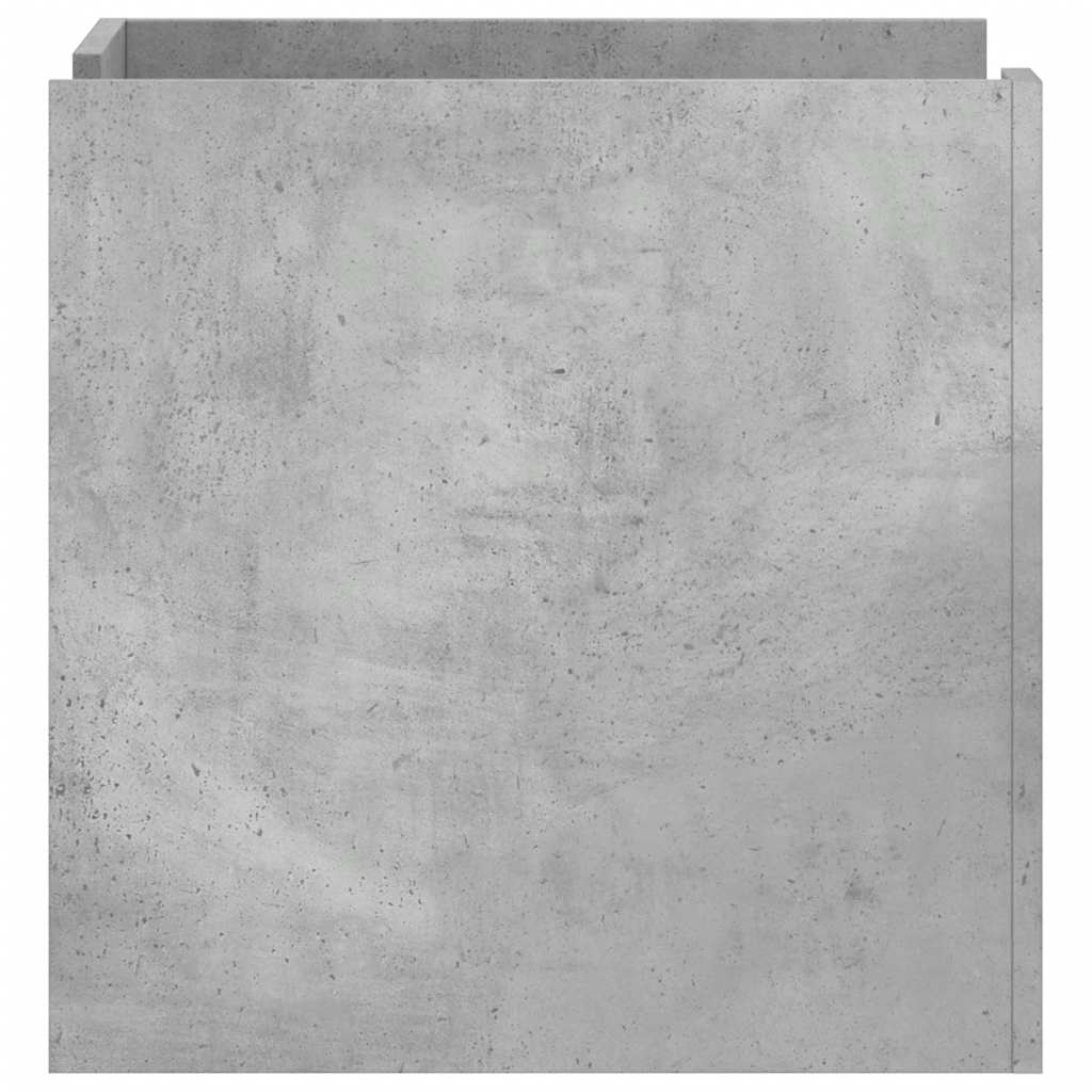 Comodino Grigio Cemento 45x50x50 cm in Truciolato | homemem39