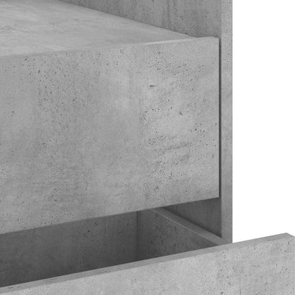 Comodino Grigio Cemento 45x50x50 cm in Truciolato | homemem39