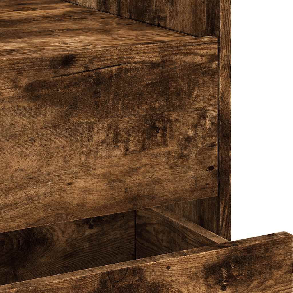 Comodino Rovere Fumo 45x50x50 cm in Truciolato | homemem39