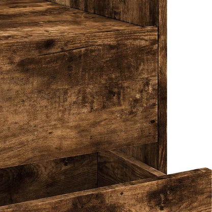 Comodino Rovere Fumo 45x50x50 cm in Truciolato | homemem39