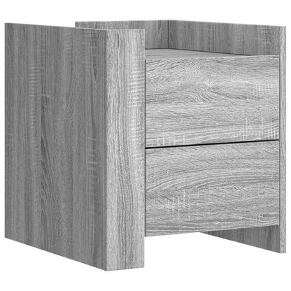 Comodino Grigio Sonoma 45x50x50 cm in Truciolato | homemem39