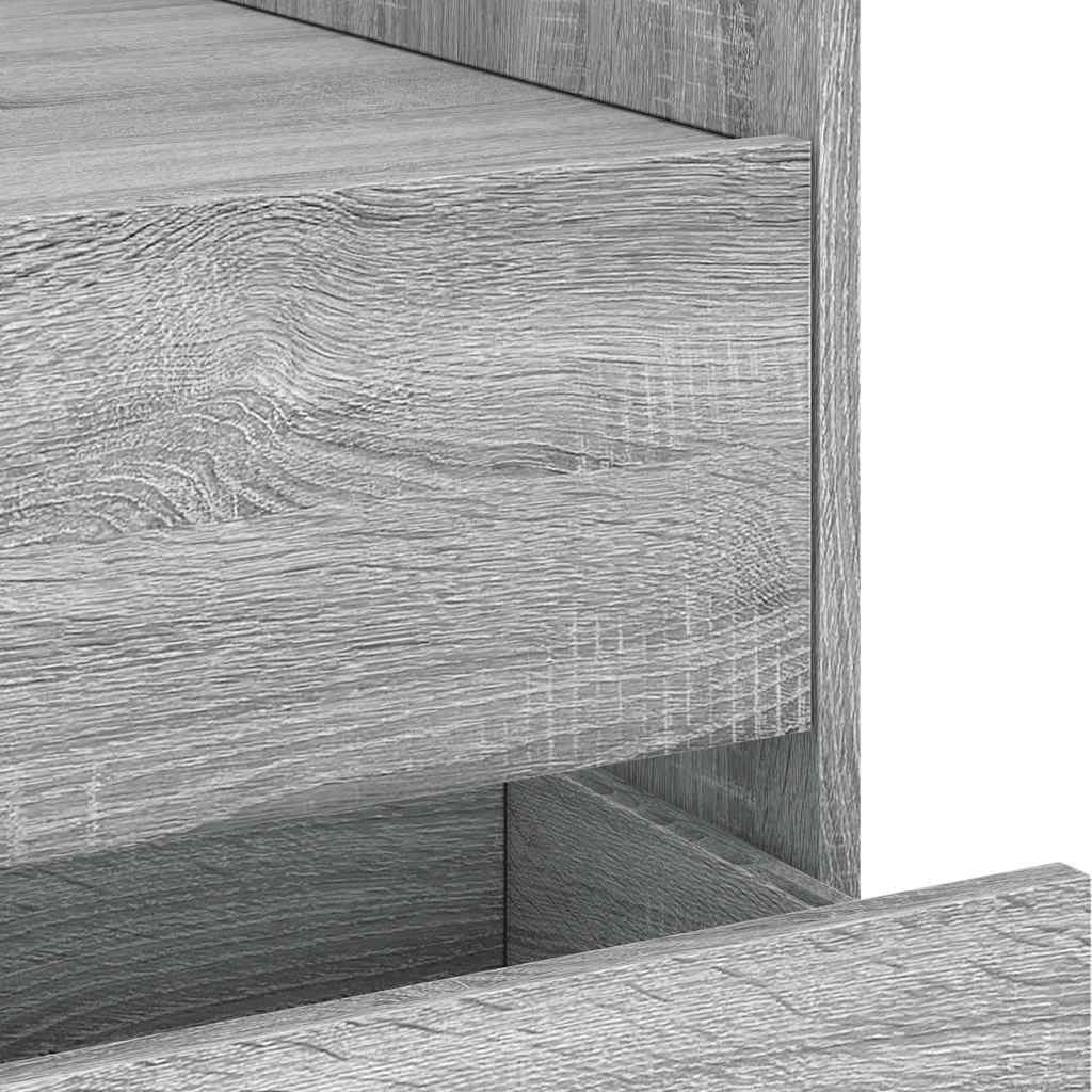 Comodino Grigio Sonoma 45x50x50 cm in Truciolato | homemem39